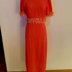 New Bright orange maxi dress